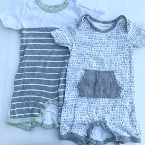 12-18M burts bees spring/supper sleepers, 2 pack